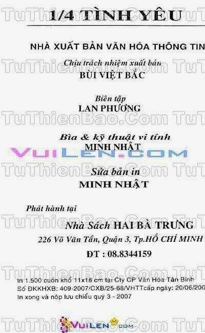 1/4 Tình Yêu Chapter 5 trang 2