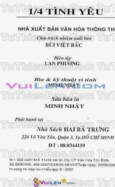 1/4 Tình Yêu Chapter 8 trang 2