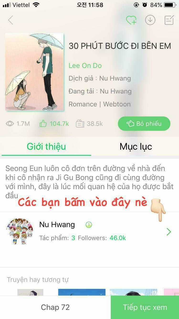 30 Phút Bước Đi Bên Em Chapter 73 trang 141