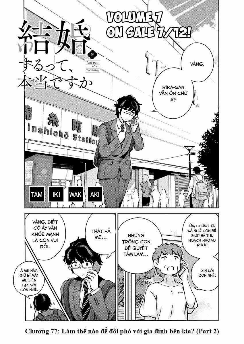 365 Ngày Cho Đến Lúc 2 Ta Kết Hôn Chapter 77 trang 0