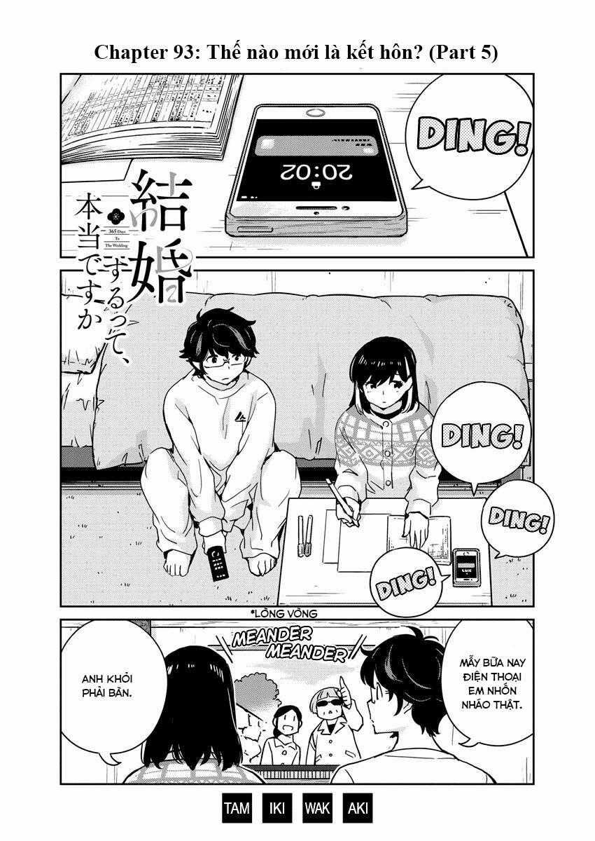 365 Ngày Cho Đến Lúc 2 Ta Kết Hôn Chapter 93 trang 0