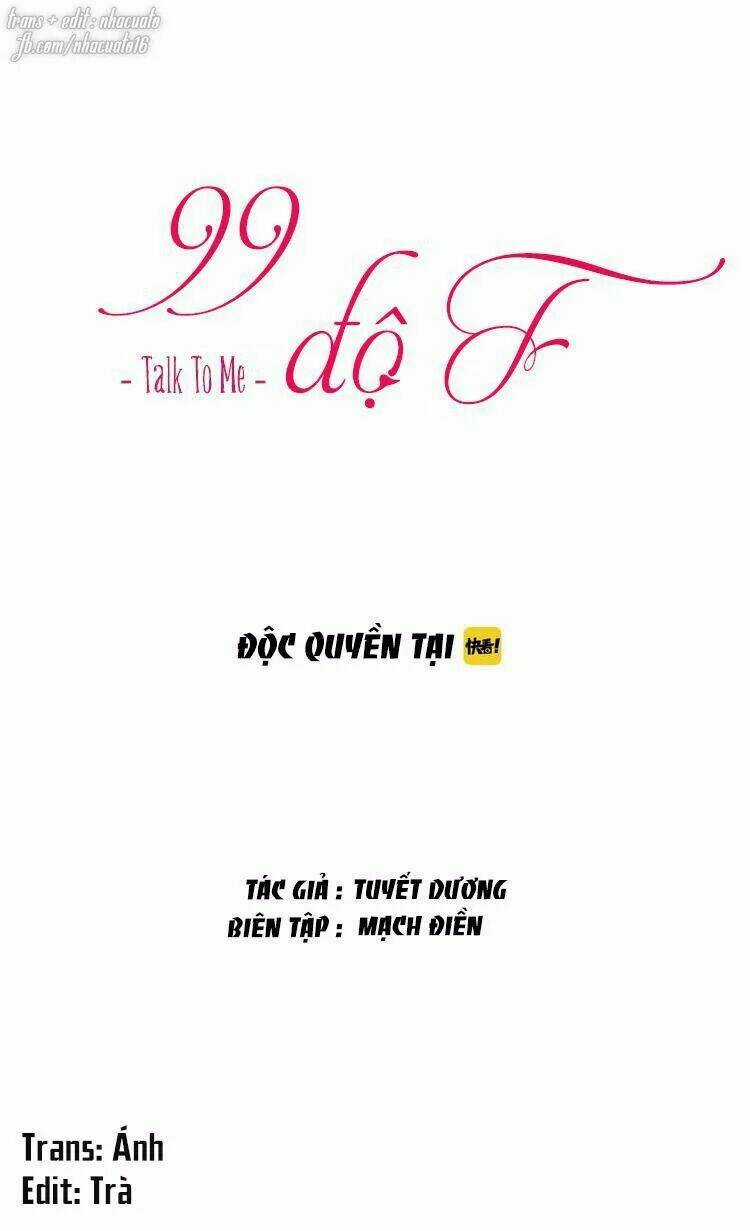 99 Độ F - Talk To Me Chapter 27 trang 13