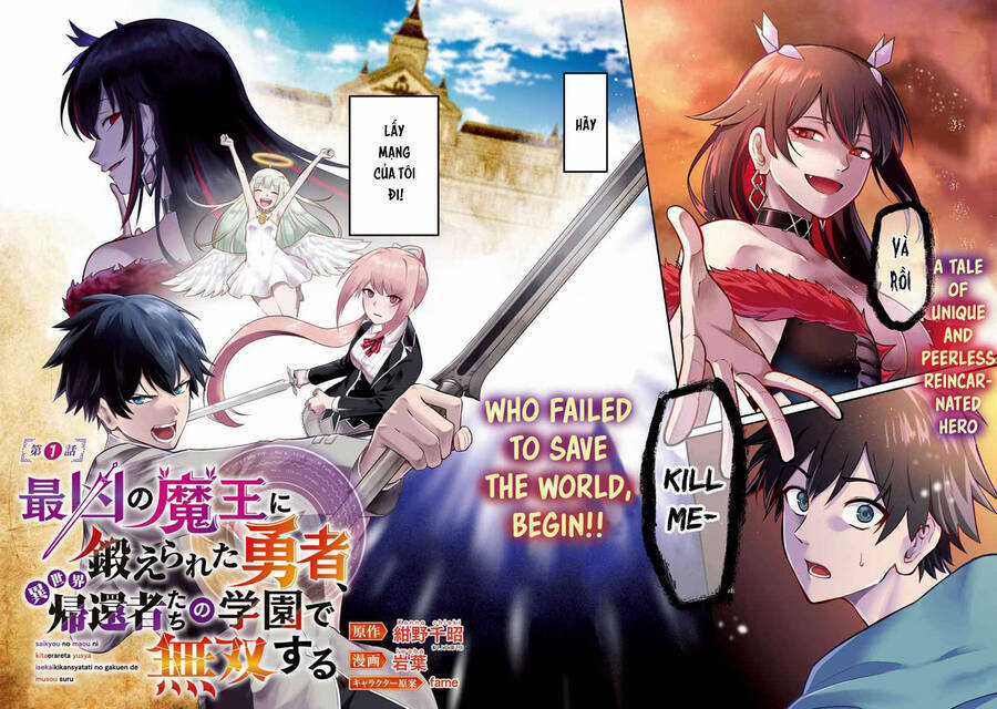 A Brave Man Trained By The Worst Demon King, Unrivaled In The School Of Returnees From Another World Chapter 1 trang 4