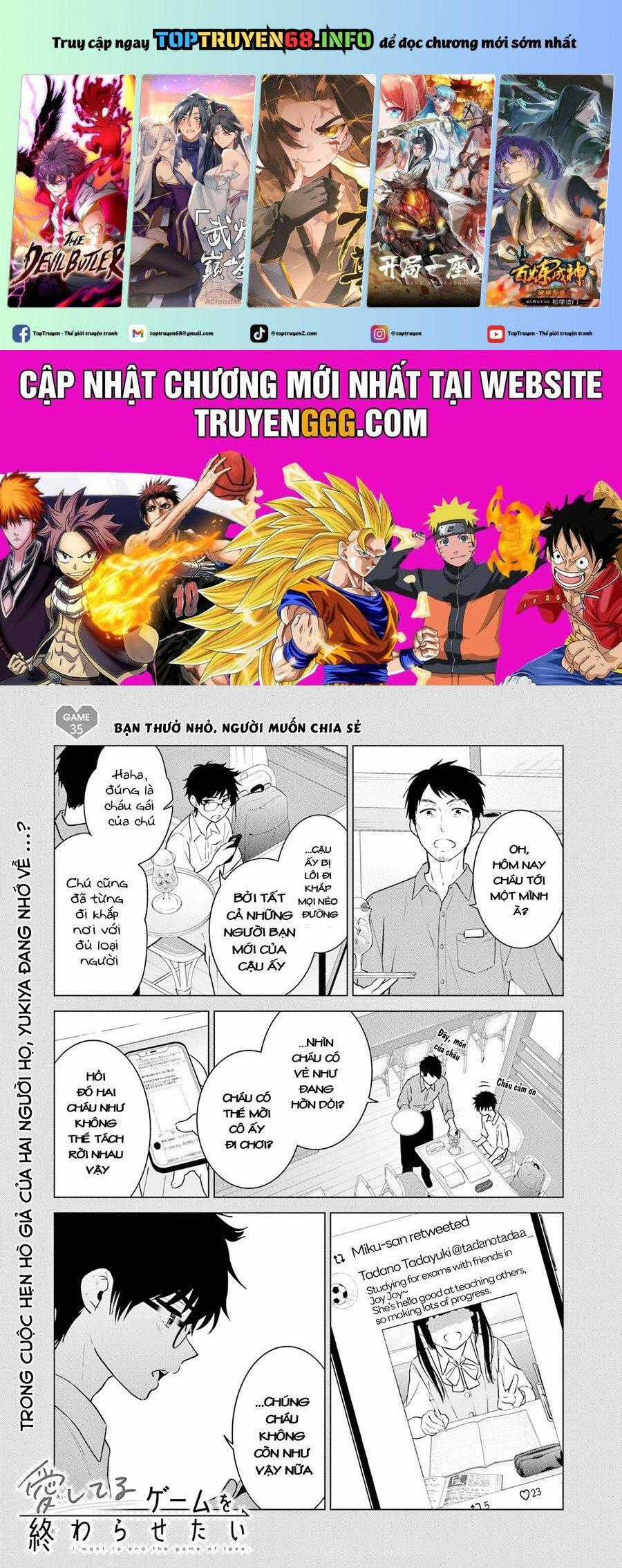 Aishiteru Game Wo Owarasetai Chapter 35 trang 0