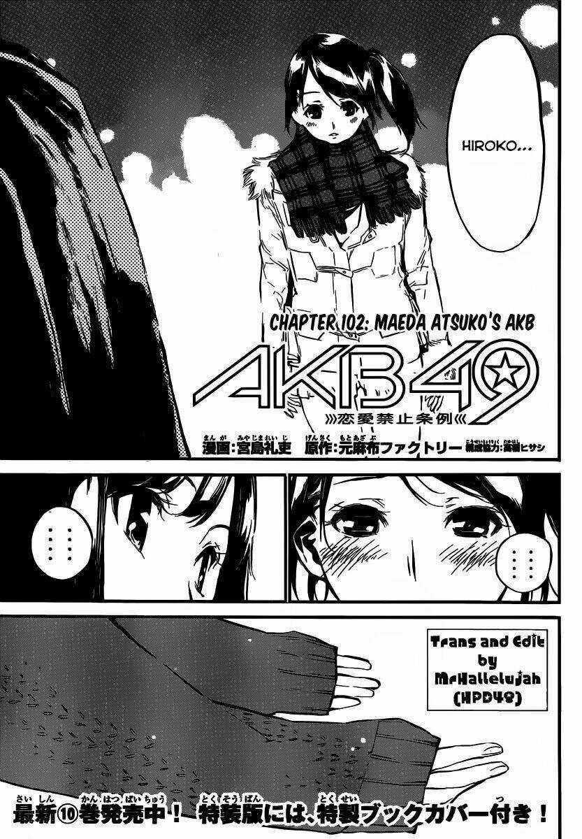 Akb49 - Renai Kinshi Jourei Chapter 102 trang 1