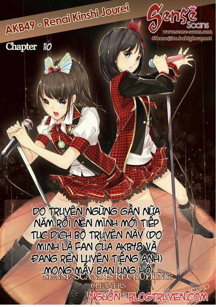 Akb49 - Renai Kinshi Jourei Chapter 110 trang 0