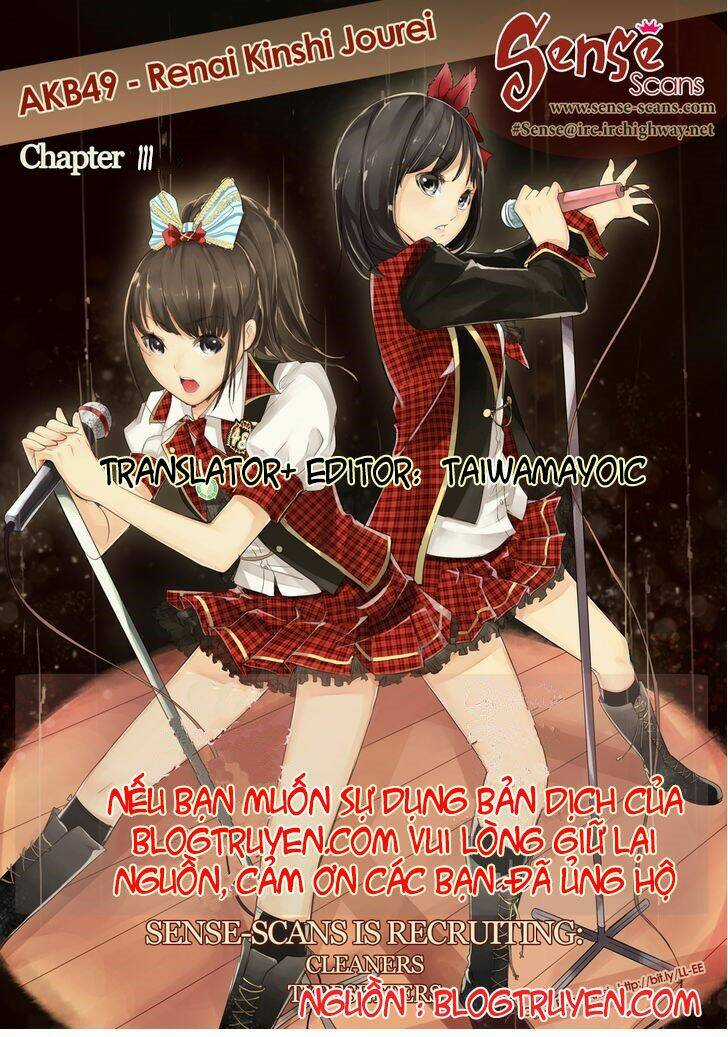 Akb49 - Renai Kinshi Jourei Chapter 111 trang 0