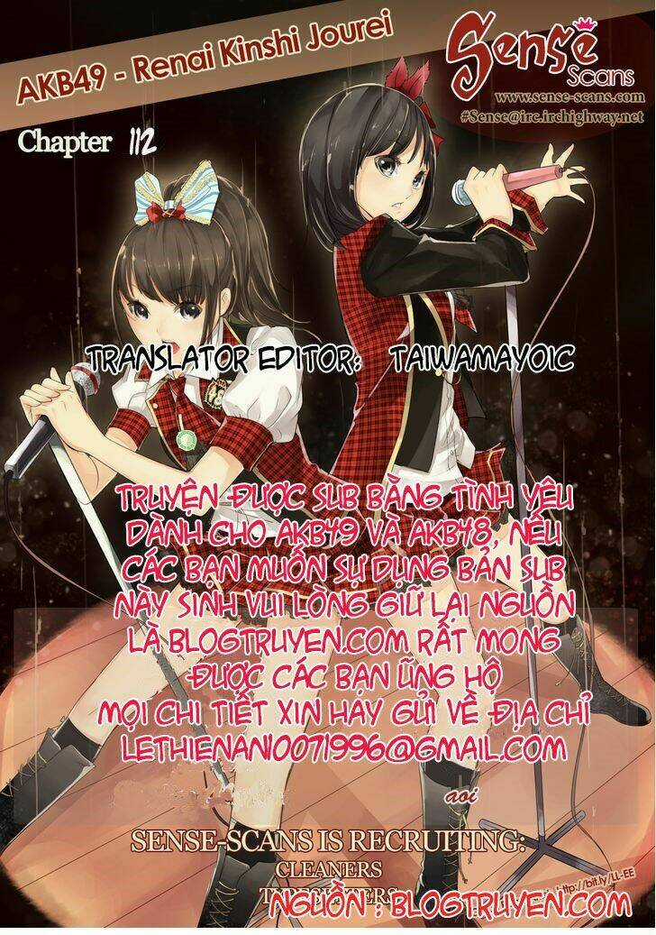Akb49 - Renai Kinshi Jourei Chapter 112 trang 0
