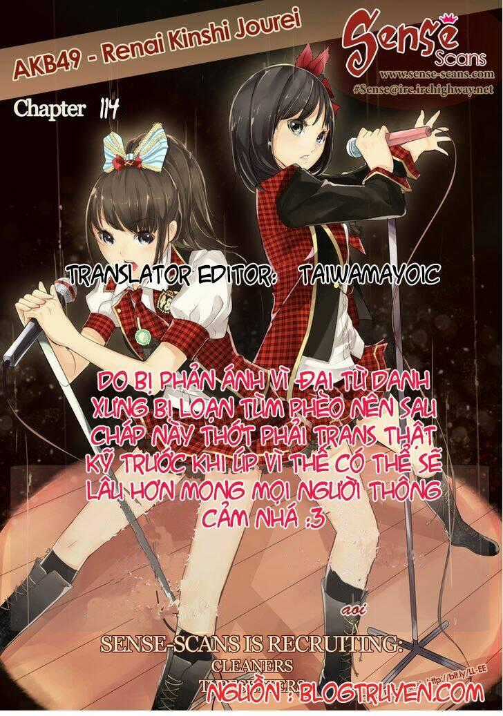 Akb49 - Renai Kinshi Jourei Chapter 114 trang 0