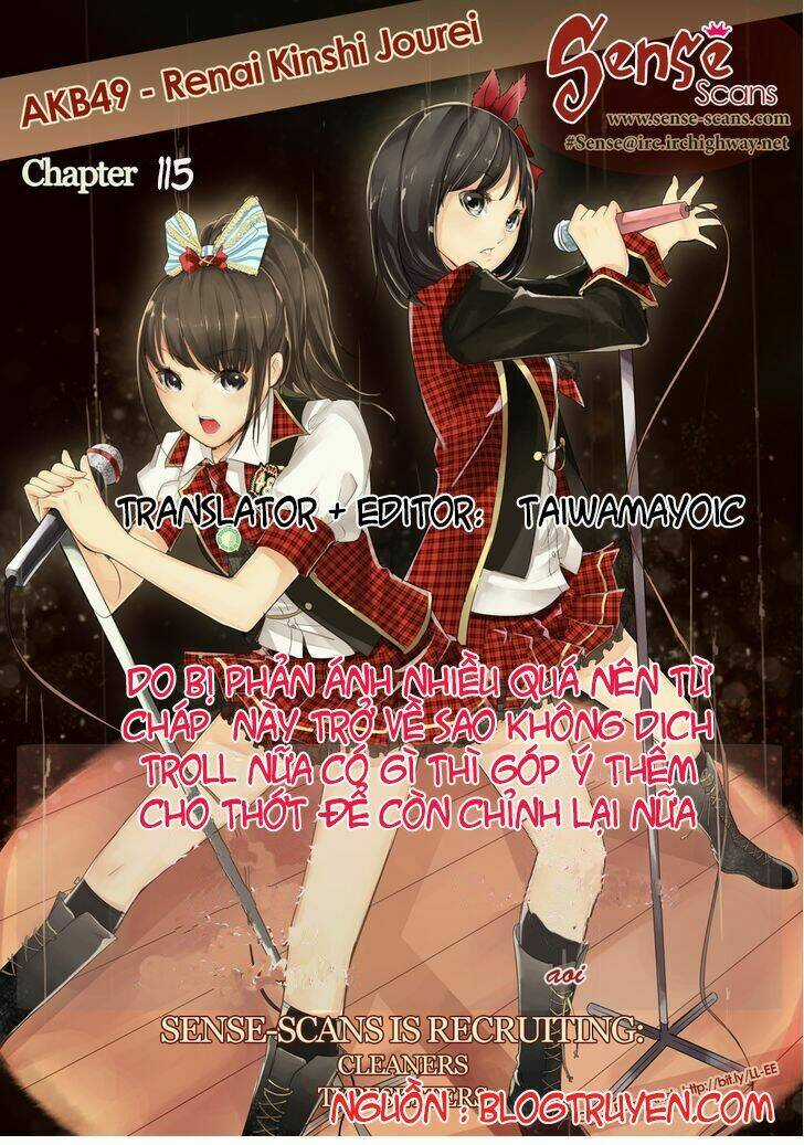 Akb49 - Renai Kinshi Jourei Chapter 115 trang 0