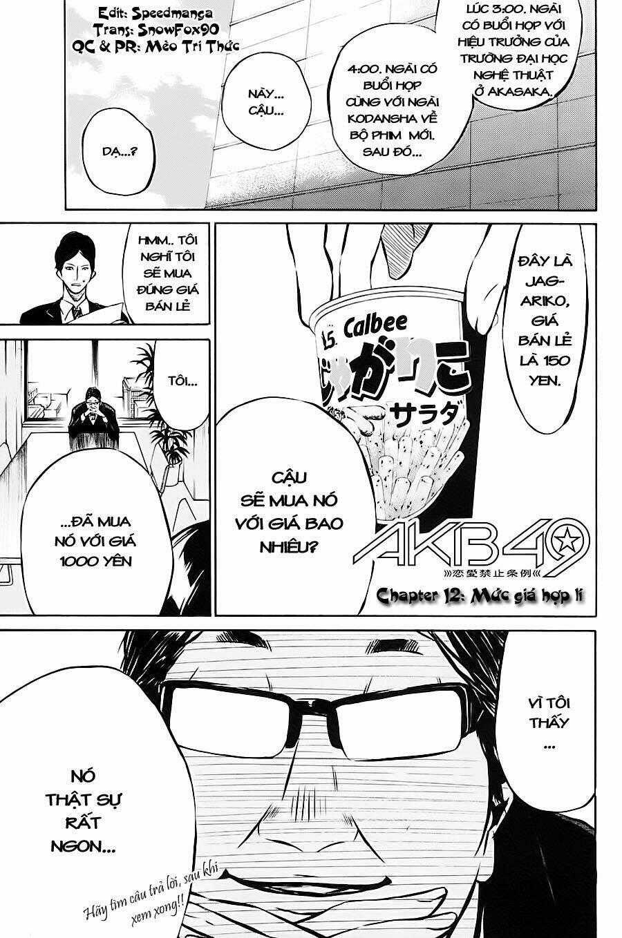 Akb49 - Renai Kinshi Jourei Chapter 12 trang 1