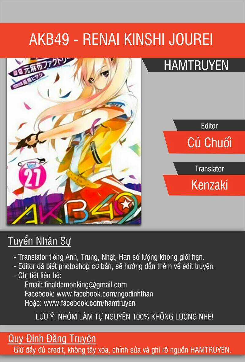 Akb49 - Renai Kinshi Jourei Chapter 137 trang 0