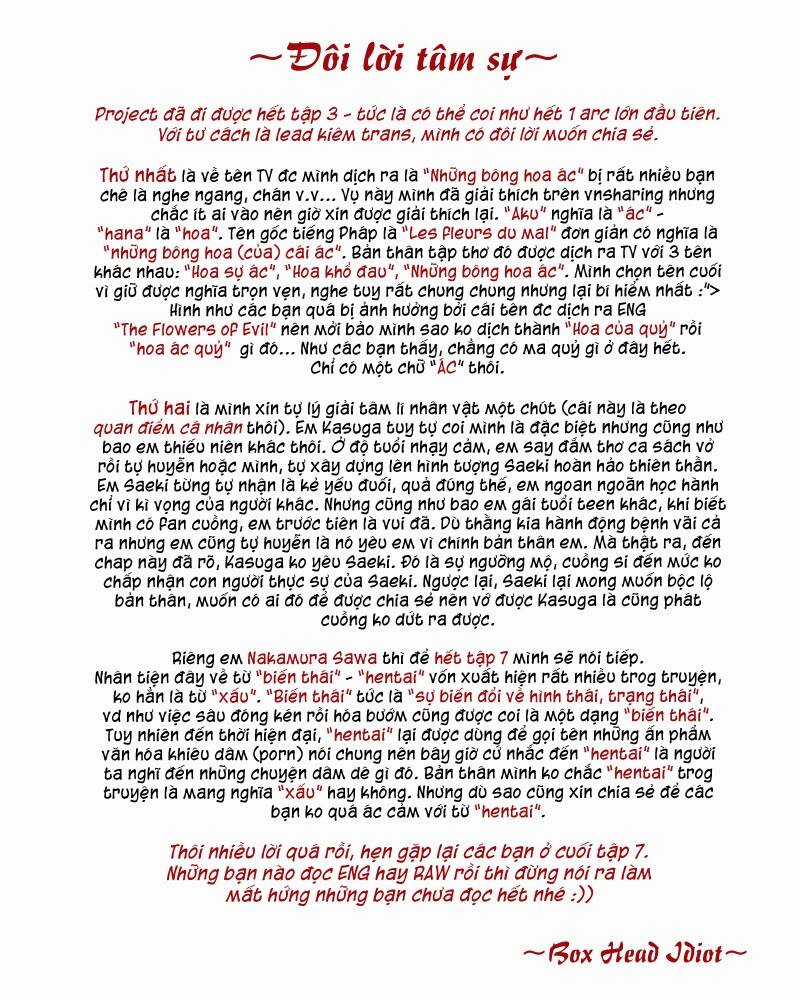 Aku No Hana - Những Bông Hoa Ác Chapter 17 trang 32