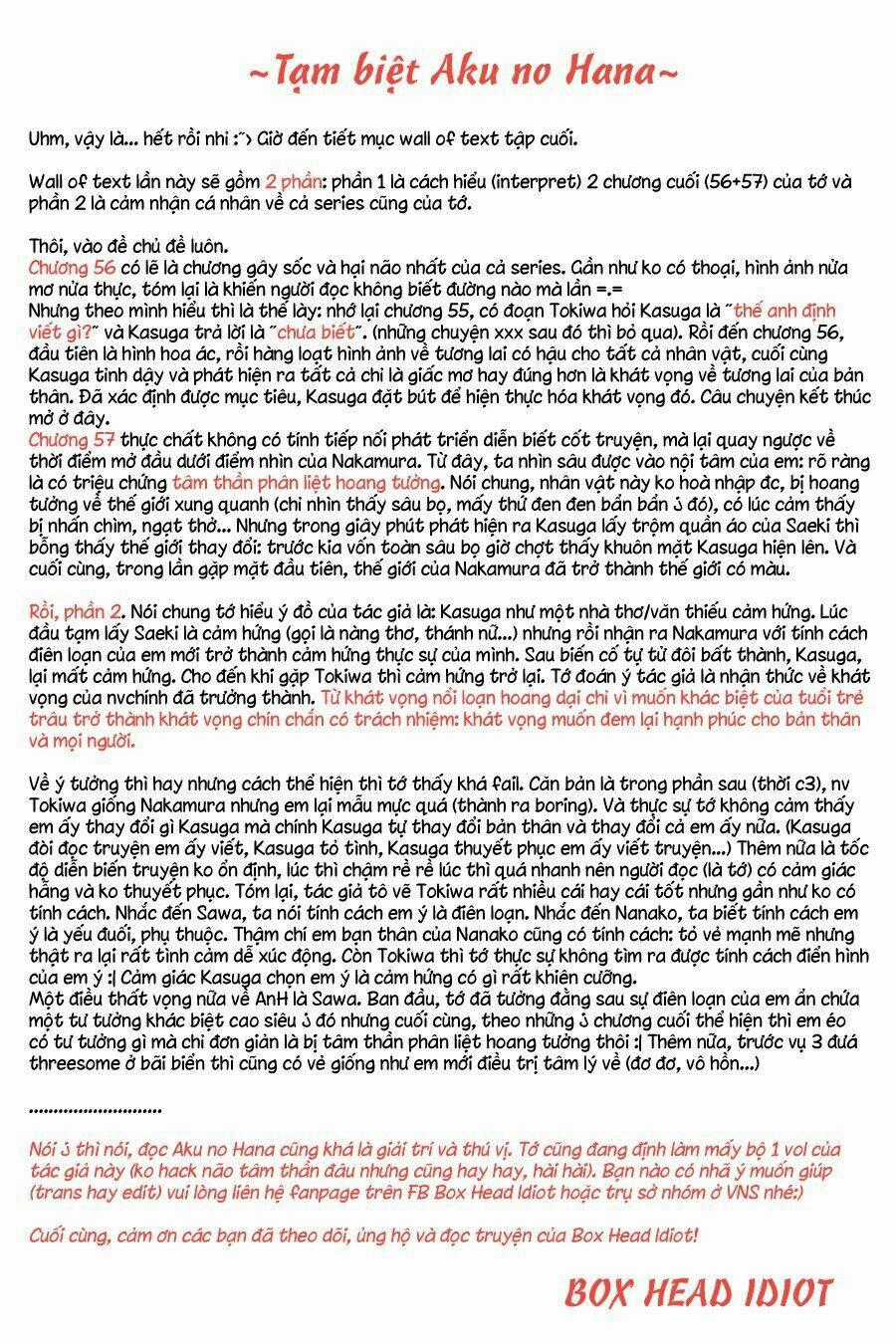 Aku No Hana - Những Bông Hoa Ác Chapter 57 trang 36