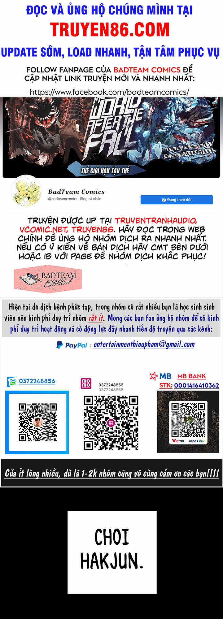Anh Hùng Trở Về Chapter 5 trang 1