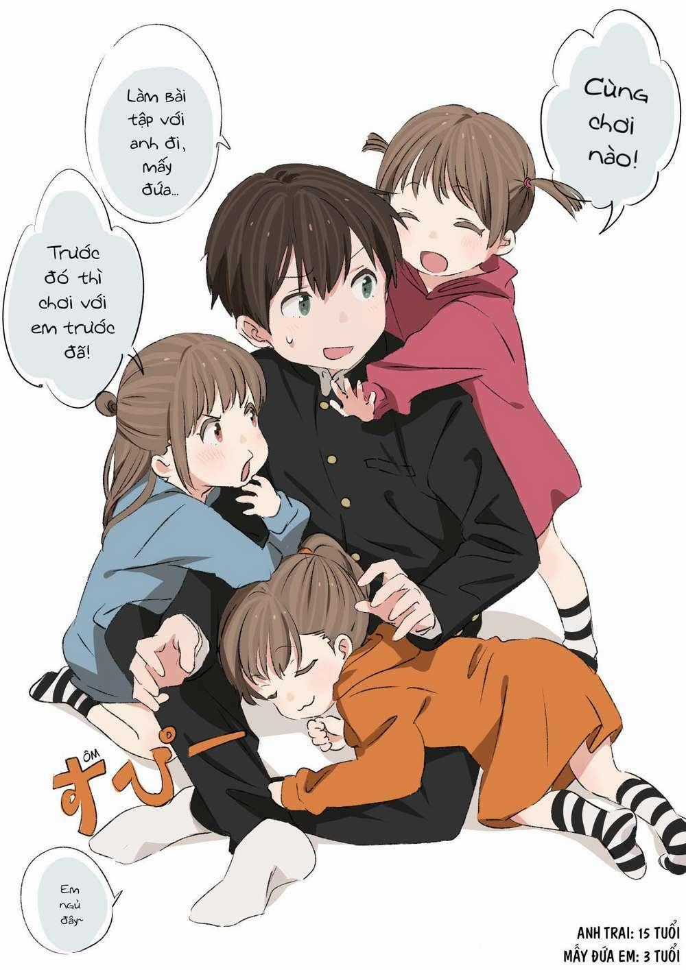 Anh Trai Cùng 3 Cô Em Gái Sinh Ba Chapter 1 trang 0