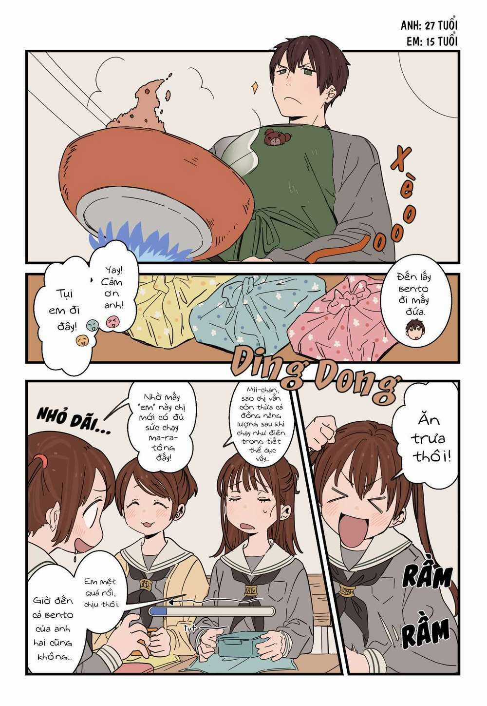 Anh Trai Cùng 3 Cô Em Gái Sinh Ba Chapter 10 trang 2