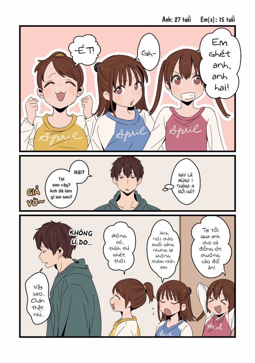 Anh Trai Cùng 3 Cô Em Gái Sinh Ba Chapter 17 trang 2