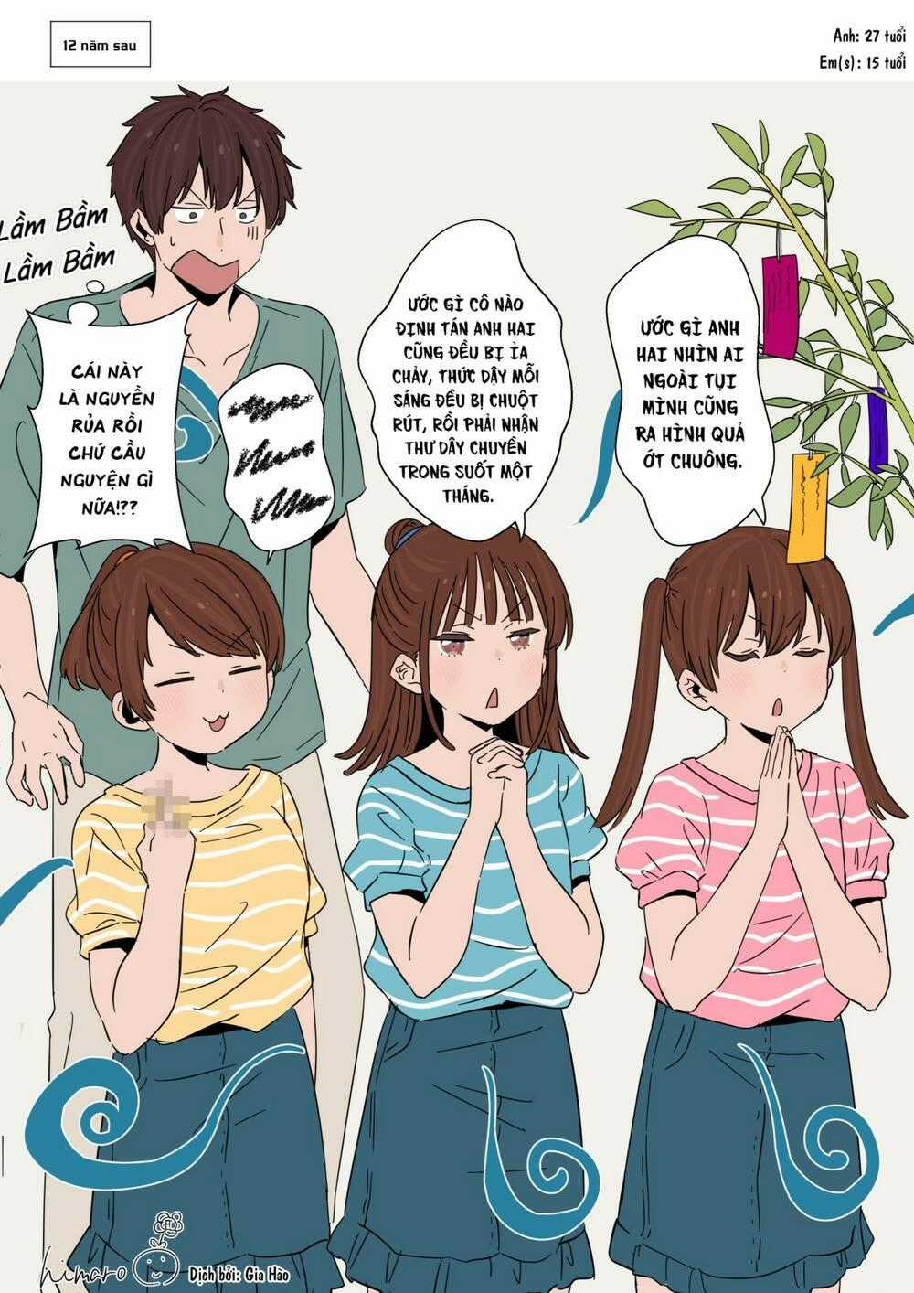 Anh Trai Cùng 3 Cô Em Gái Sinh Ba Chapter 18 trang 1
