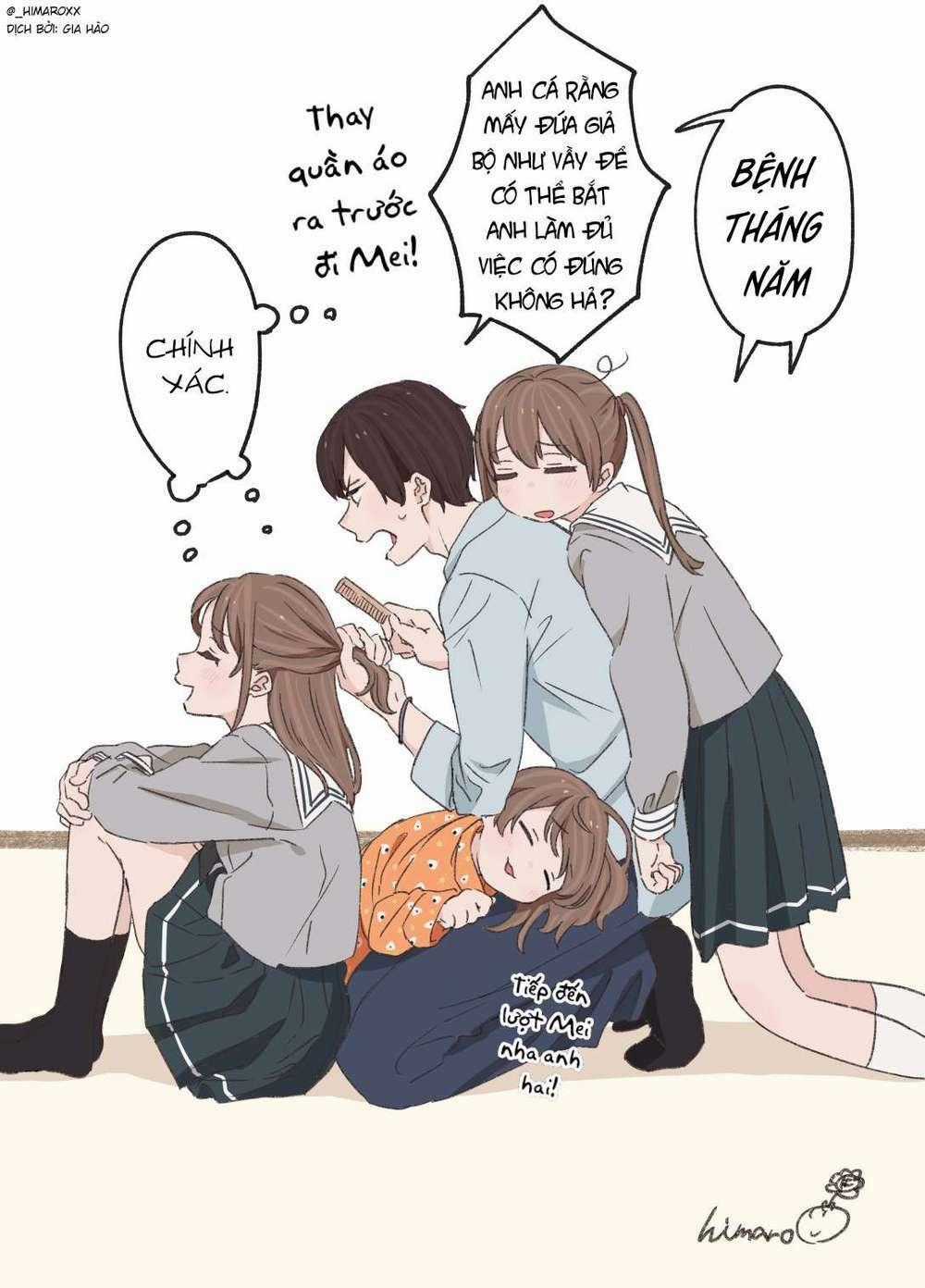 Anh Trai Cùng 3 Cô Em Gái Sinh Ba Chapter 6 trang 3