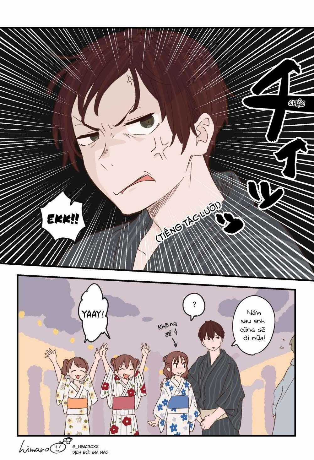 Anh Trai Cùng 3 Cô Em Gái Sinh Ba Chapter 8 trang 3