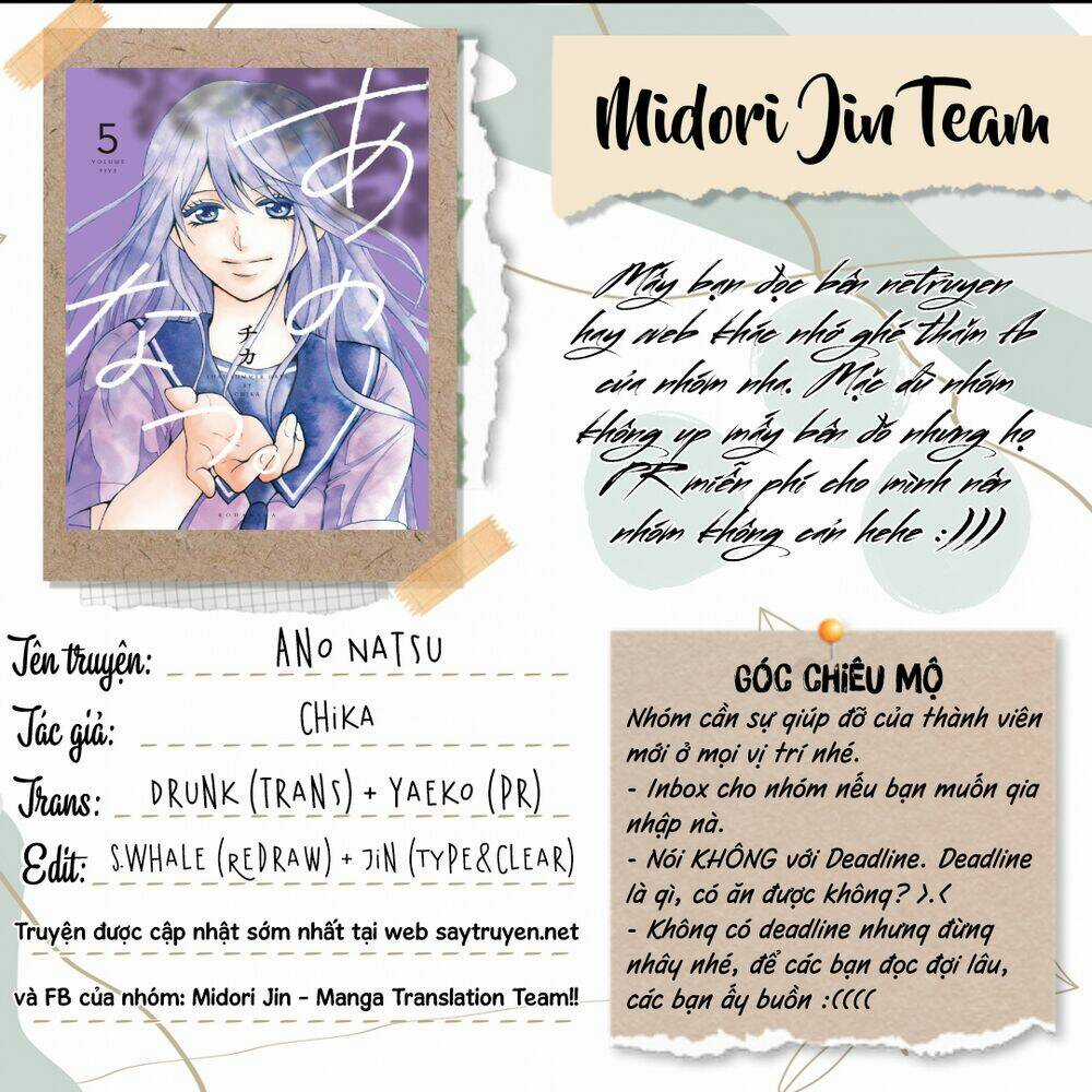 ANO NATSU Chapter 19 trang 2