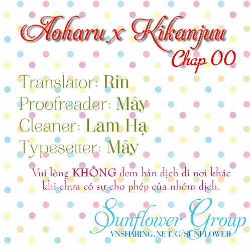 Aoharu X Kikanjuu Chapter 0 trang 2