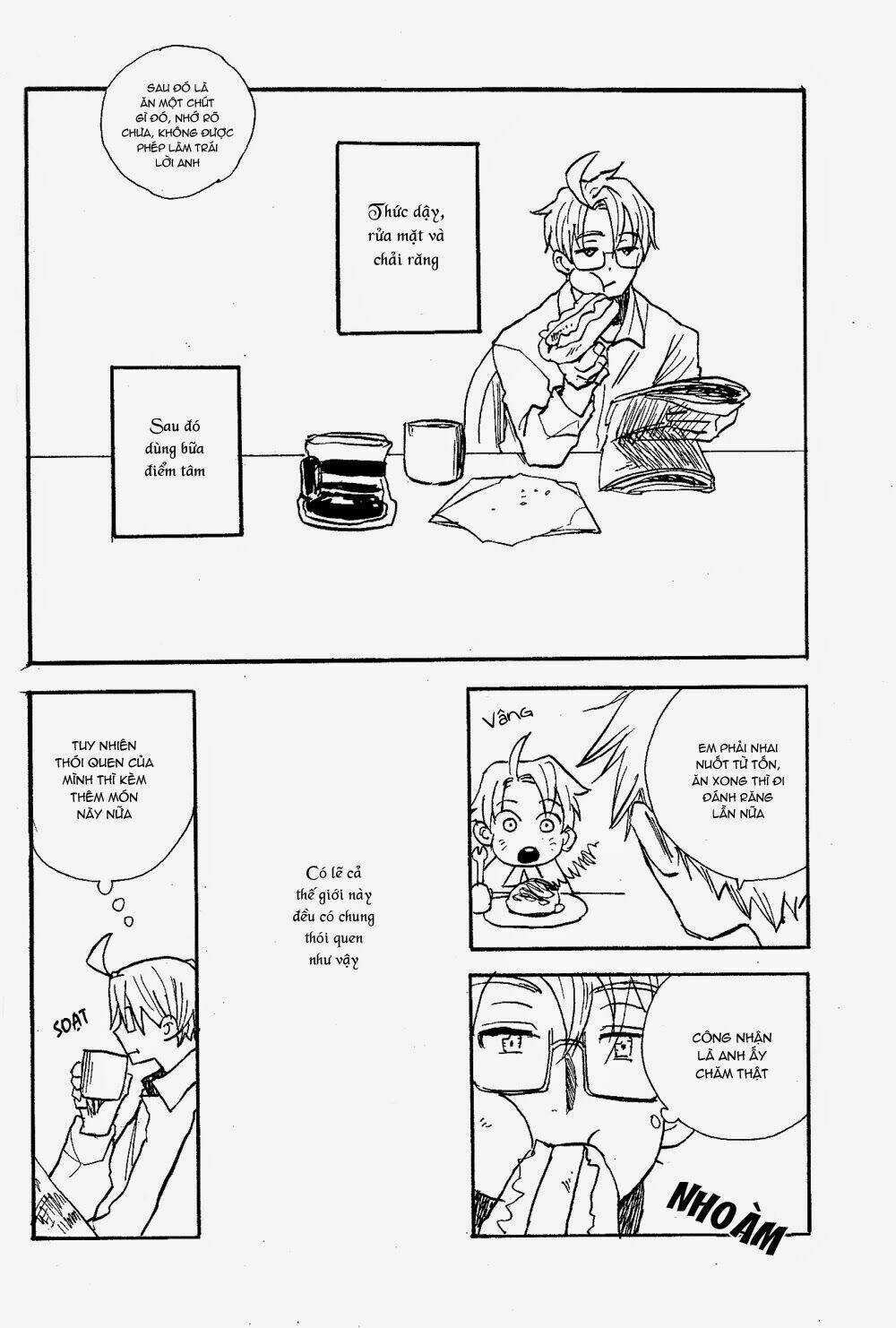 Aph Doujinshi - Welcoming Morning Chapter 3 trang 6