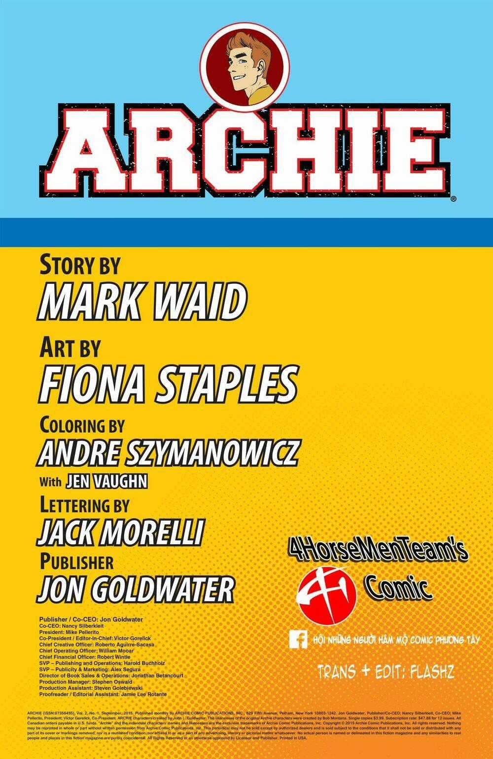 Archie (2015) Chapter 1 trang 1