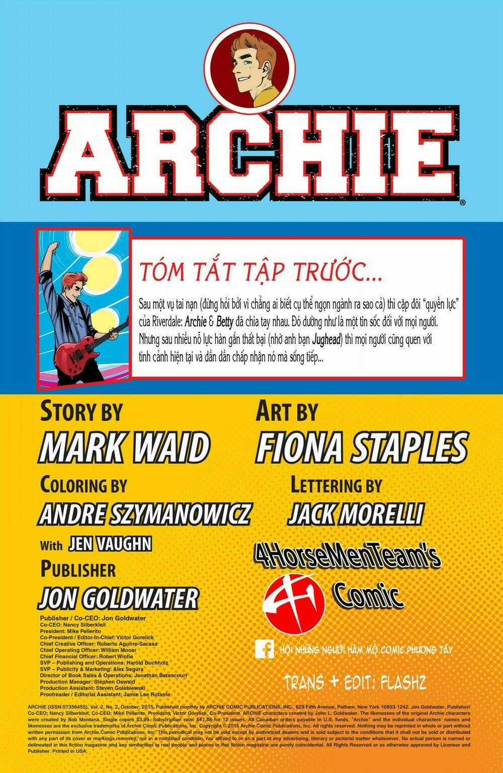 Archie (2015) Chapter 2 trang 1