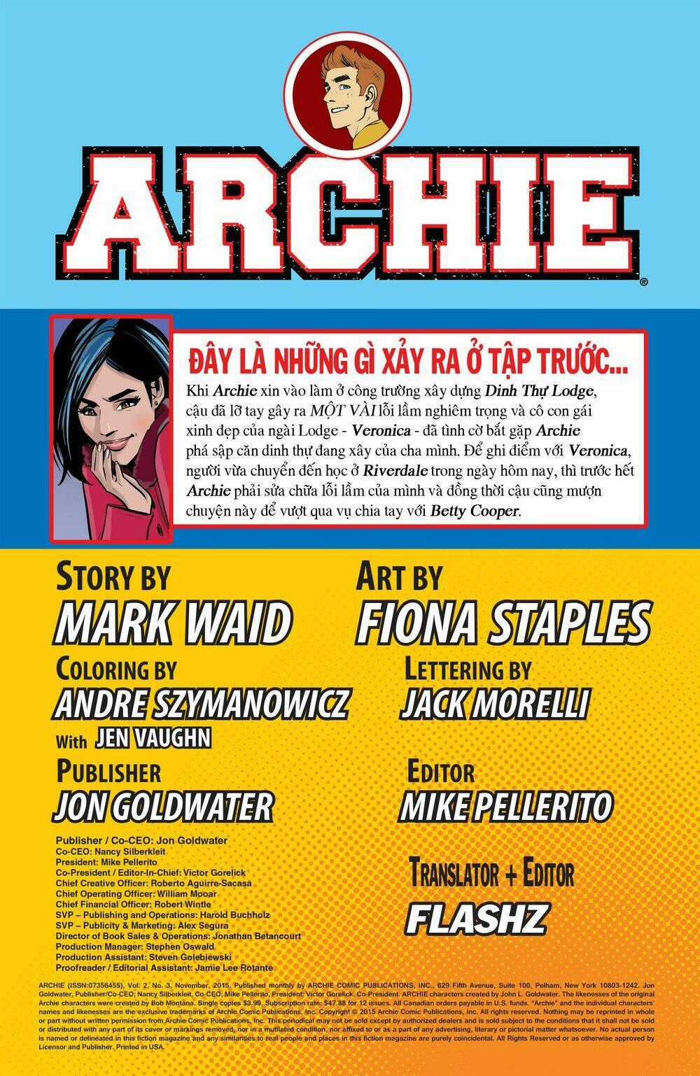 Archie (2015) Chapter 3 trang 1