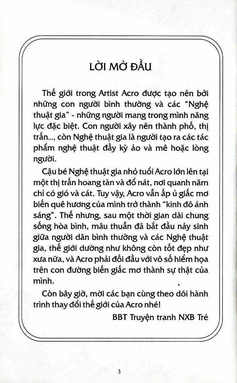 Artist Acro Chapter 1 trang 2