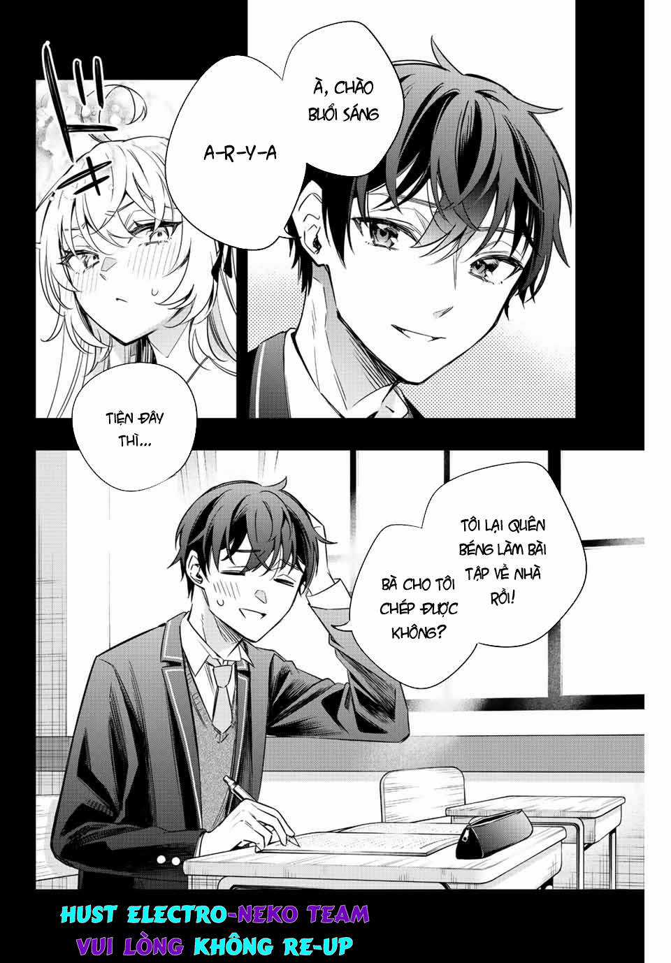 Arya-san bàn bên thi thoảng lại thả thính tôi bằng tiếng Nga Chapter 15 trang 3