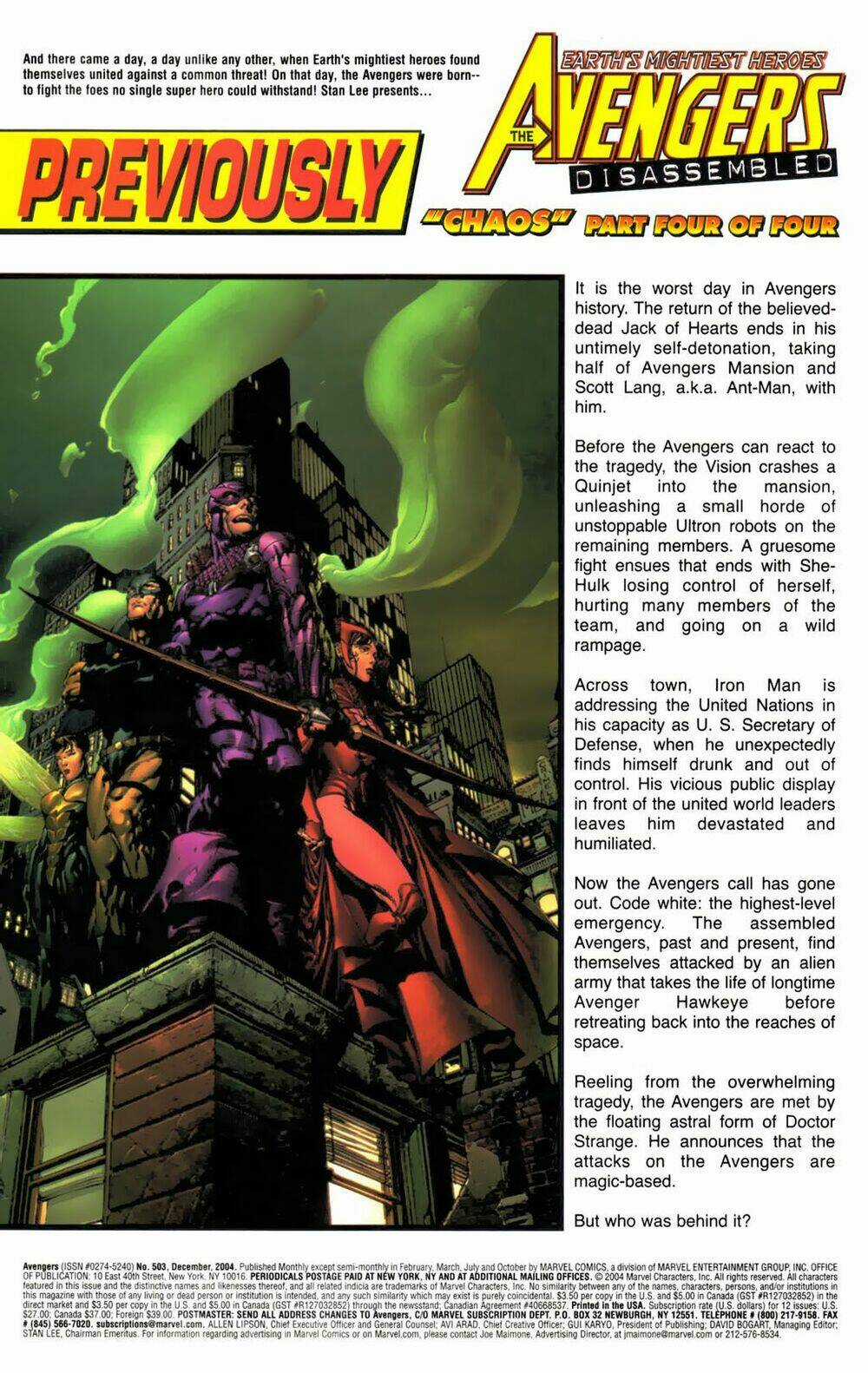 Avengers Disassembled Chapter 4 trang 2