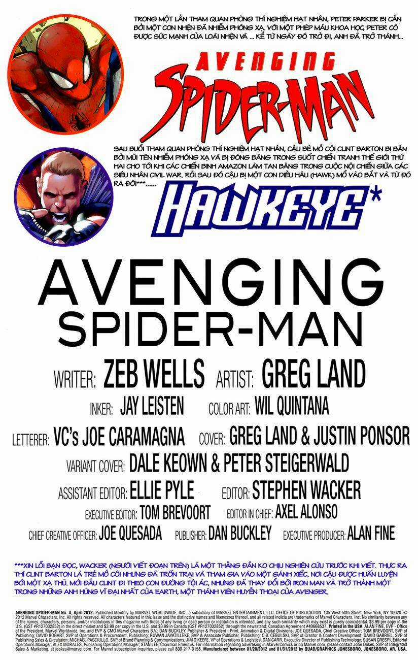 Avenging Spider-Man Chapter 4 trang 3