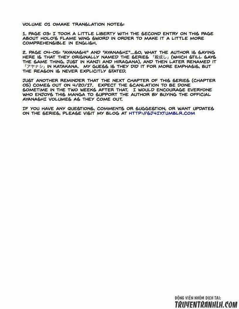 Ayanashi Chapter 0.5 trang 6