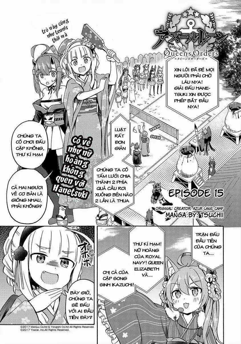Azur Lane: Queen Order Chapter 15 trang 2