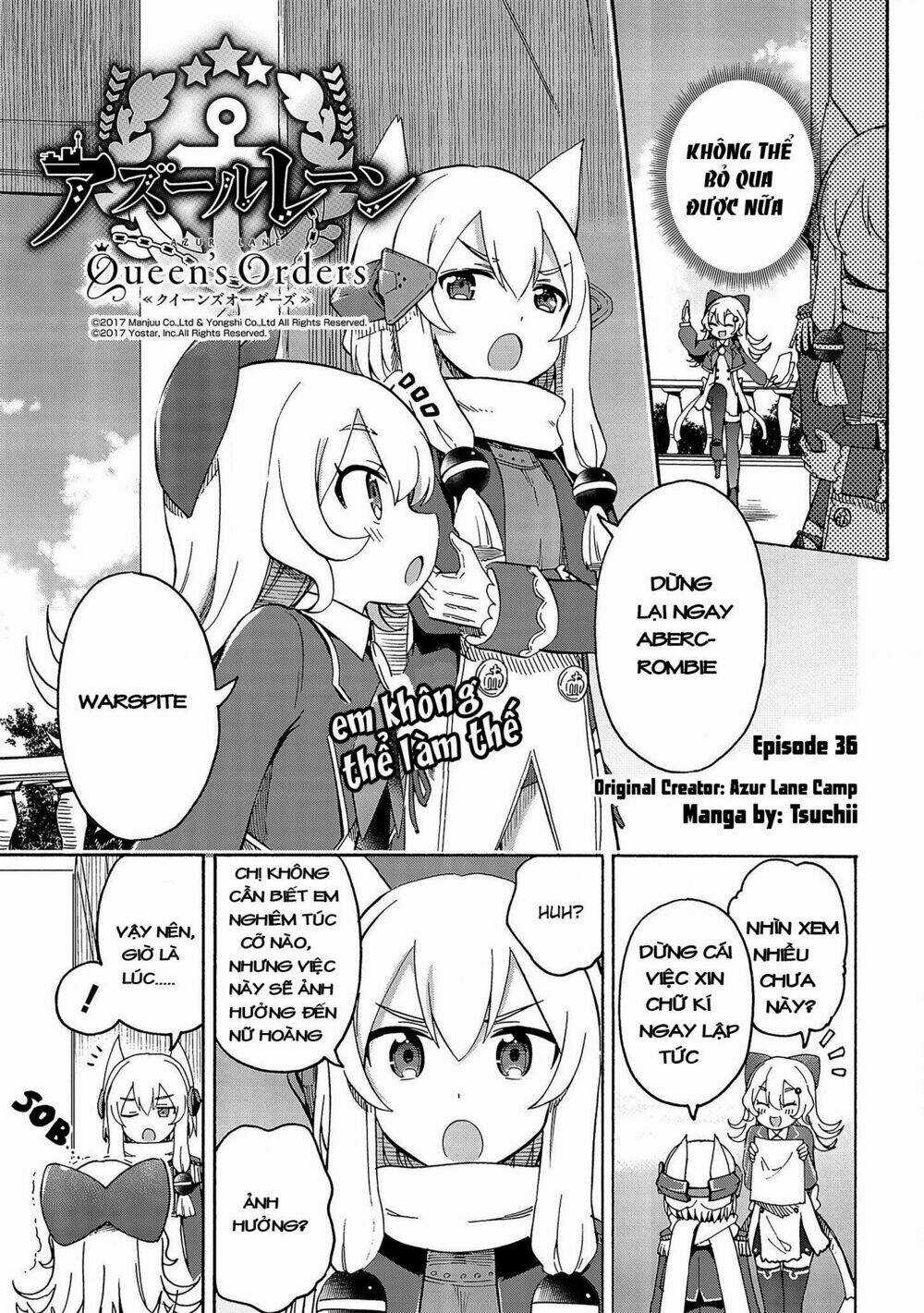 Azur Lane: Queen Order Chapter 36 trang 1