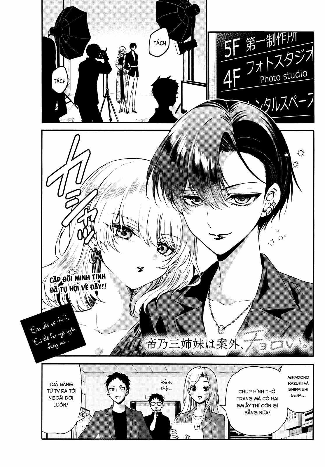 Ba Chị Em Nhà Mikadono Dễ Đối Phó Thật Đấy Chapter 147 trang 17