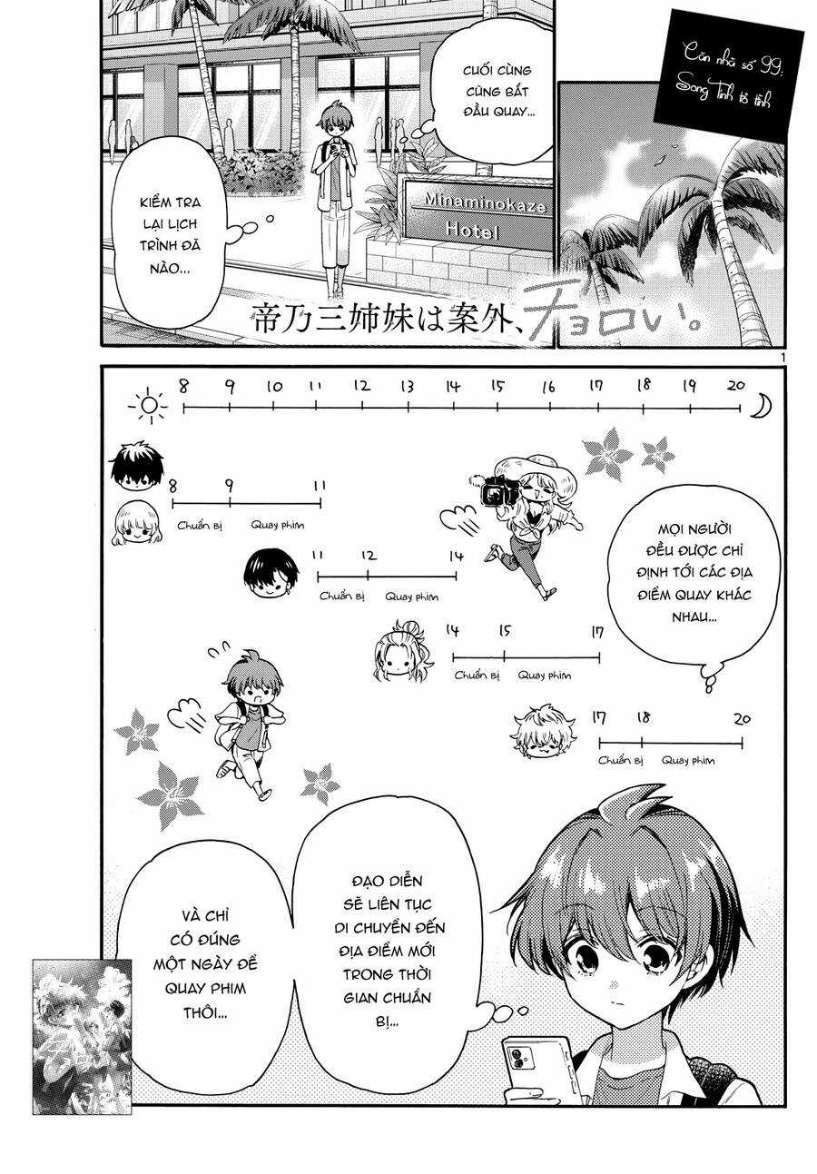 Ba Chị Em Nhà Mikadono Dễ Đối Phó Thật Đấy Chapter 99 trang 1