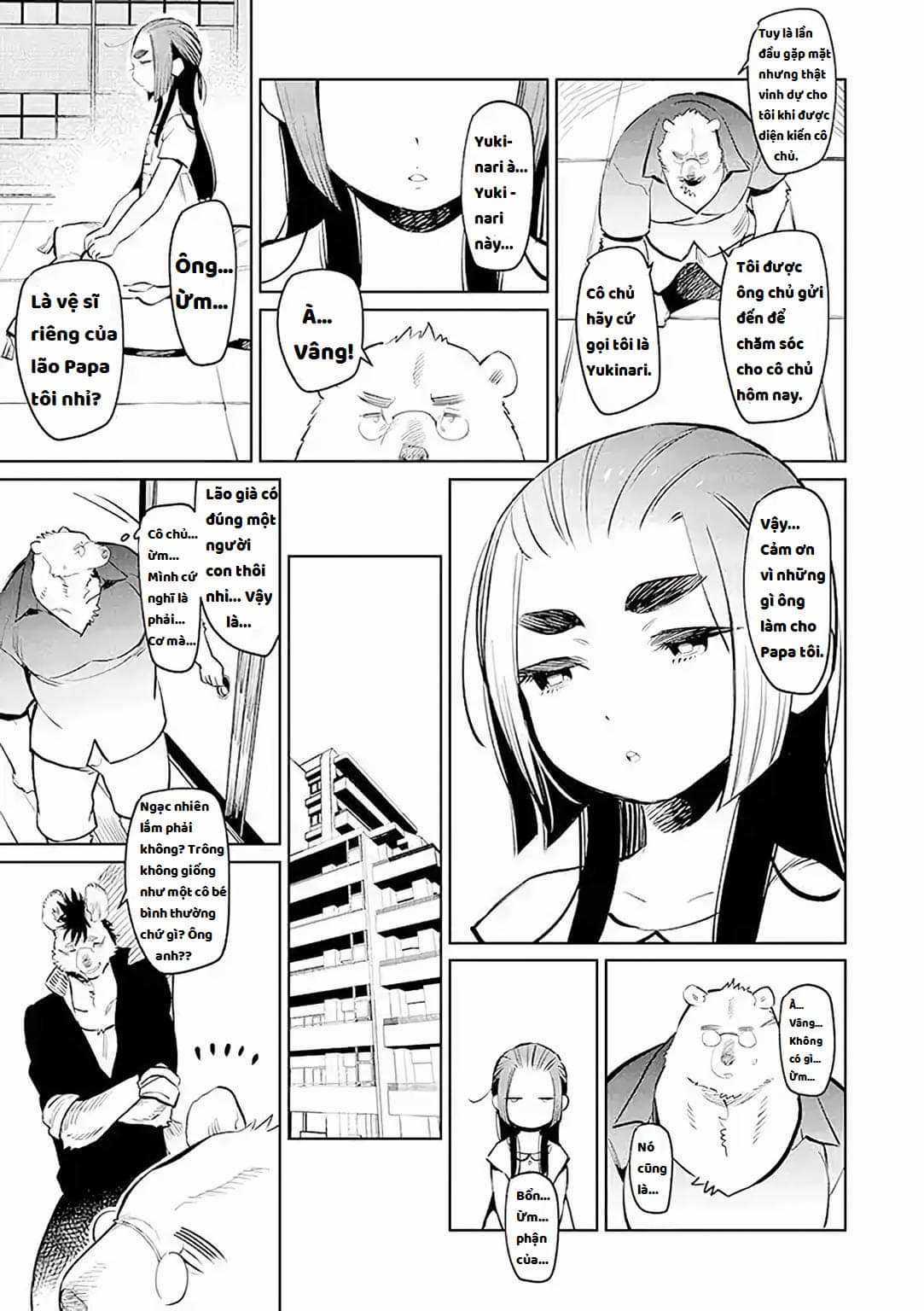 Bác gấu trắng Yakuza và cô công chúa chỉ cần 1 cái bụng no nhanh thật nhanh! Chapter 1.1 trang 5