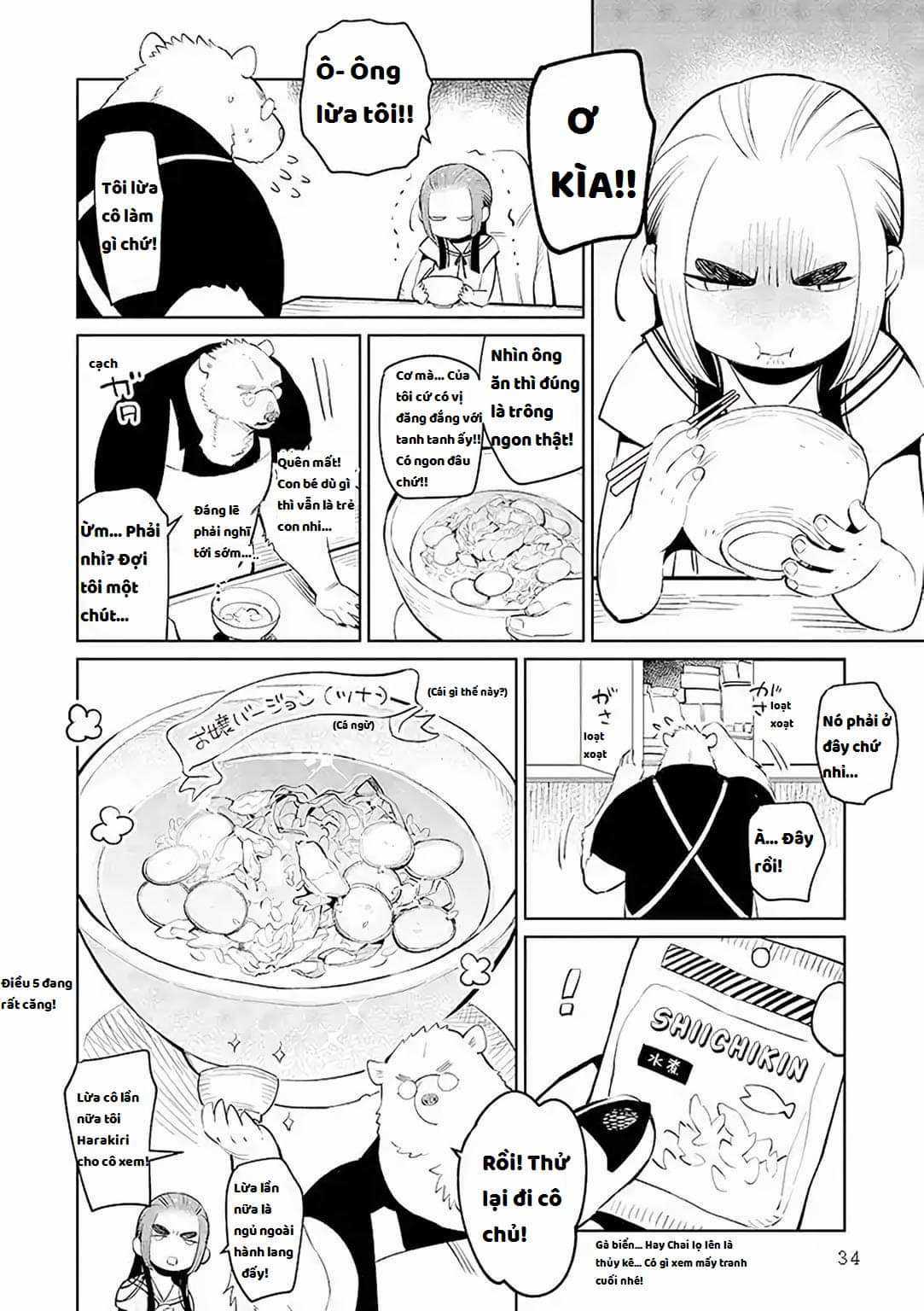 Bác gấu trắng Yakuza và cô công chúa chỉ cần 1 cái bụng no nhanh thật nhanh! Chapter 1.2 trang 6