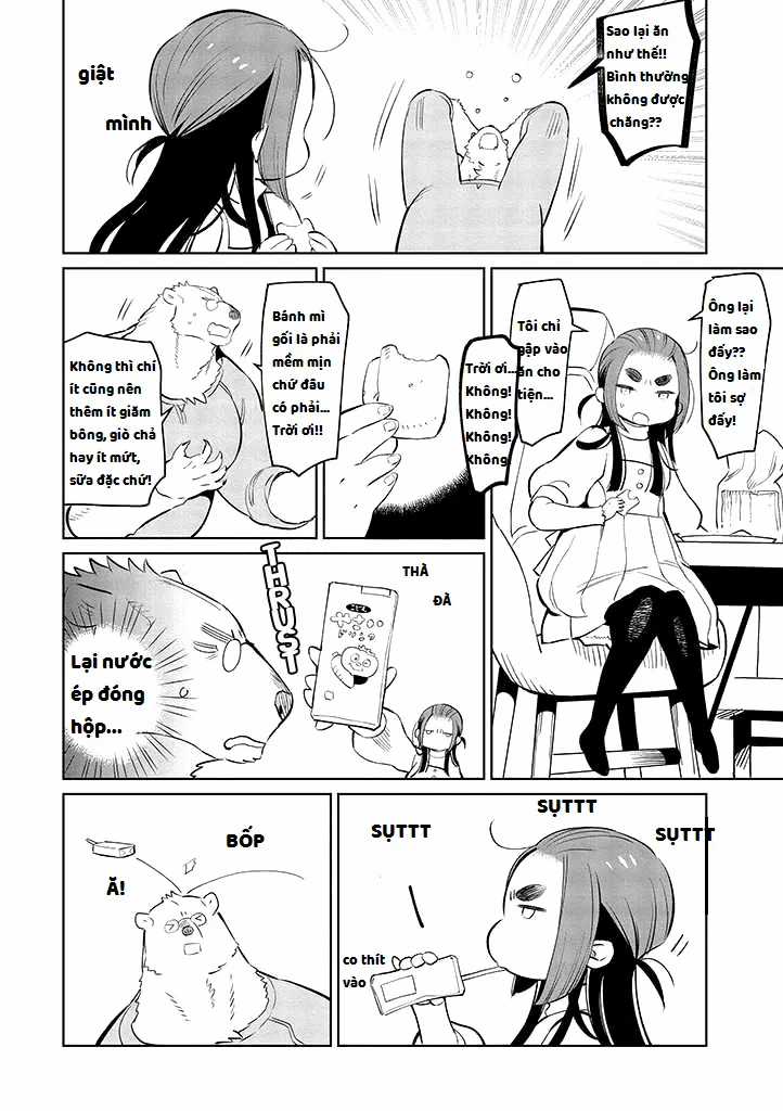 Bác gấu trắng Yakuza và cô công chúa chỉ cần 1 cái bụng no nhanh thật nhanh! Chapter 2.1 trang 3