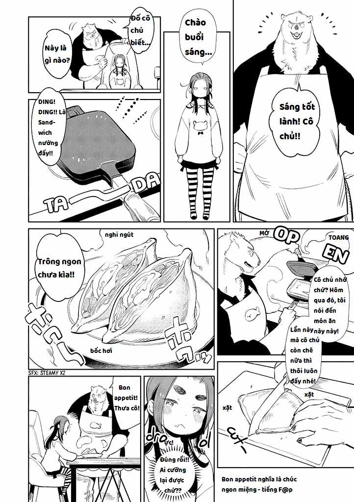 Bác gấu trắng Yakuza và cô công chúa chỉ cần 1 cái bụng no nhanh thật nhanh! Chapter 2.1 trang 5