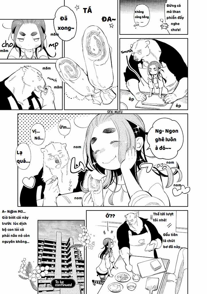 Bác gấu trắng Yakuza và cô công chúa chỉ cần 1 cái bụng no nhanh thật nhanh! Chapter 2.2 trang 5