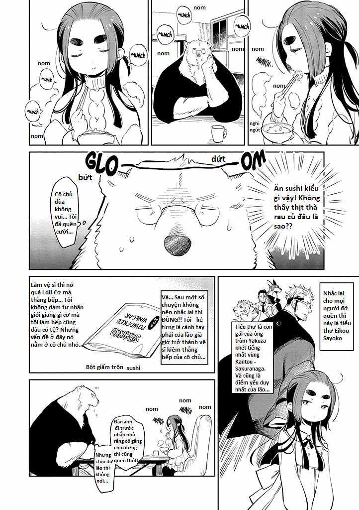 Bác gấu trắng Yakuza và cô công chúa chỉ cần 1 cái bụng no nhanh thật nhanh! Chapter 3.1 trang 2