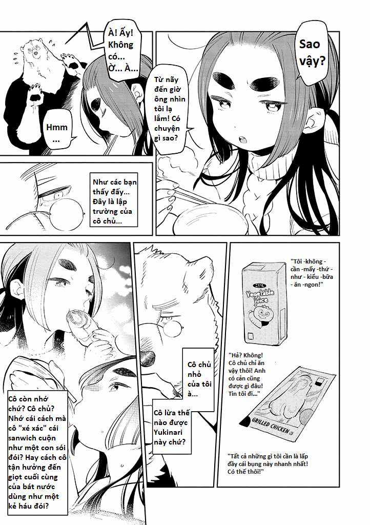Bác gấu trắng Yakuza và cô công chúa chỉ cần 1 cái bụng no nhanh thật nhanh! Chapter 3.1 trang 3