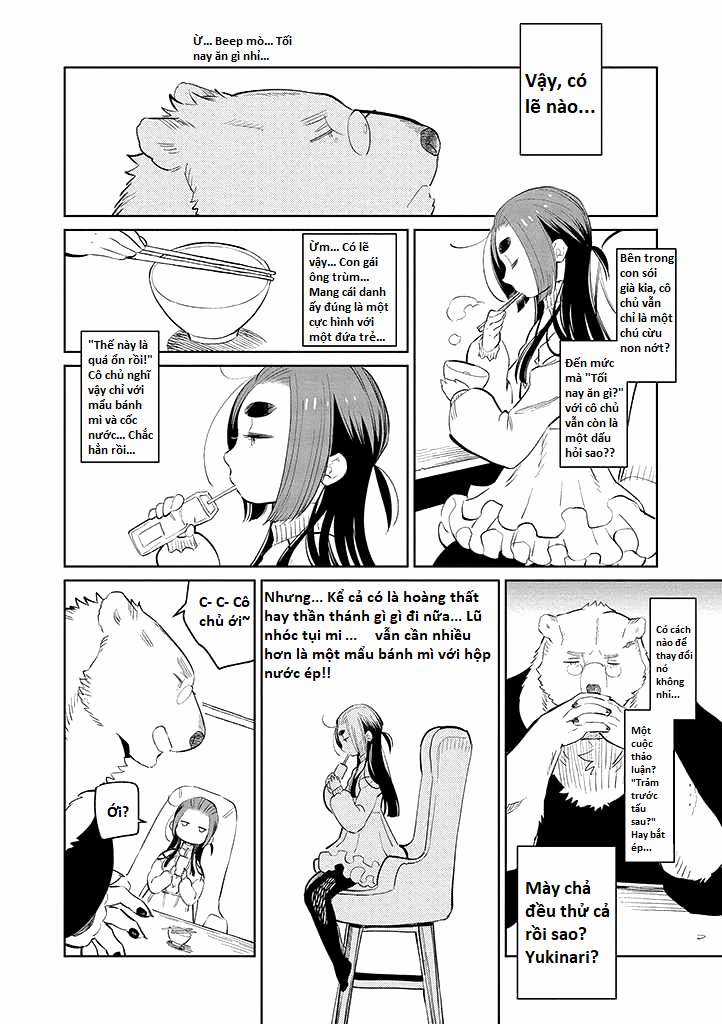 Bác gấu trắng Yakuza và cô công chúa chỉ cần 1 cái bụng no nhanh thật nhanh! Chapter 3.1 trang 4