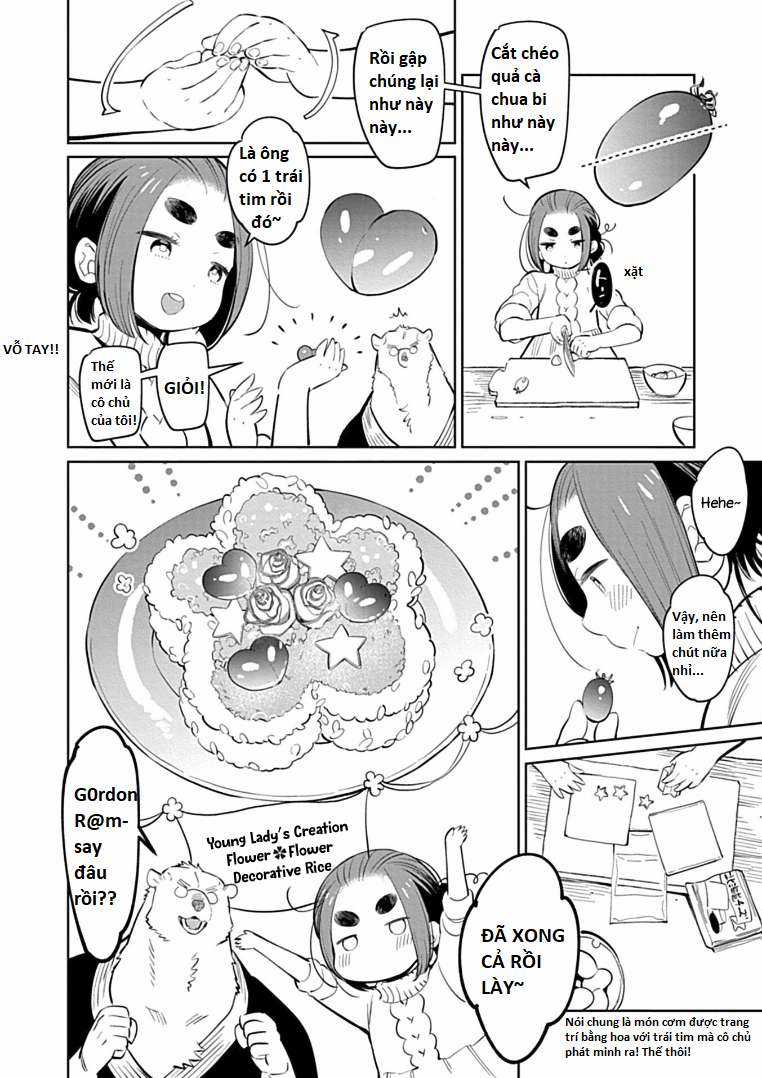 Bác gấu trắng Yakuza và cô công chúa chỉ cần 1 cái bụng no nhanh thật nhanh! Chapter 3.2 trang 5