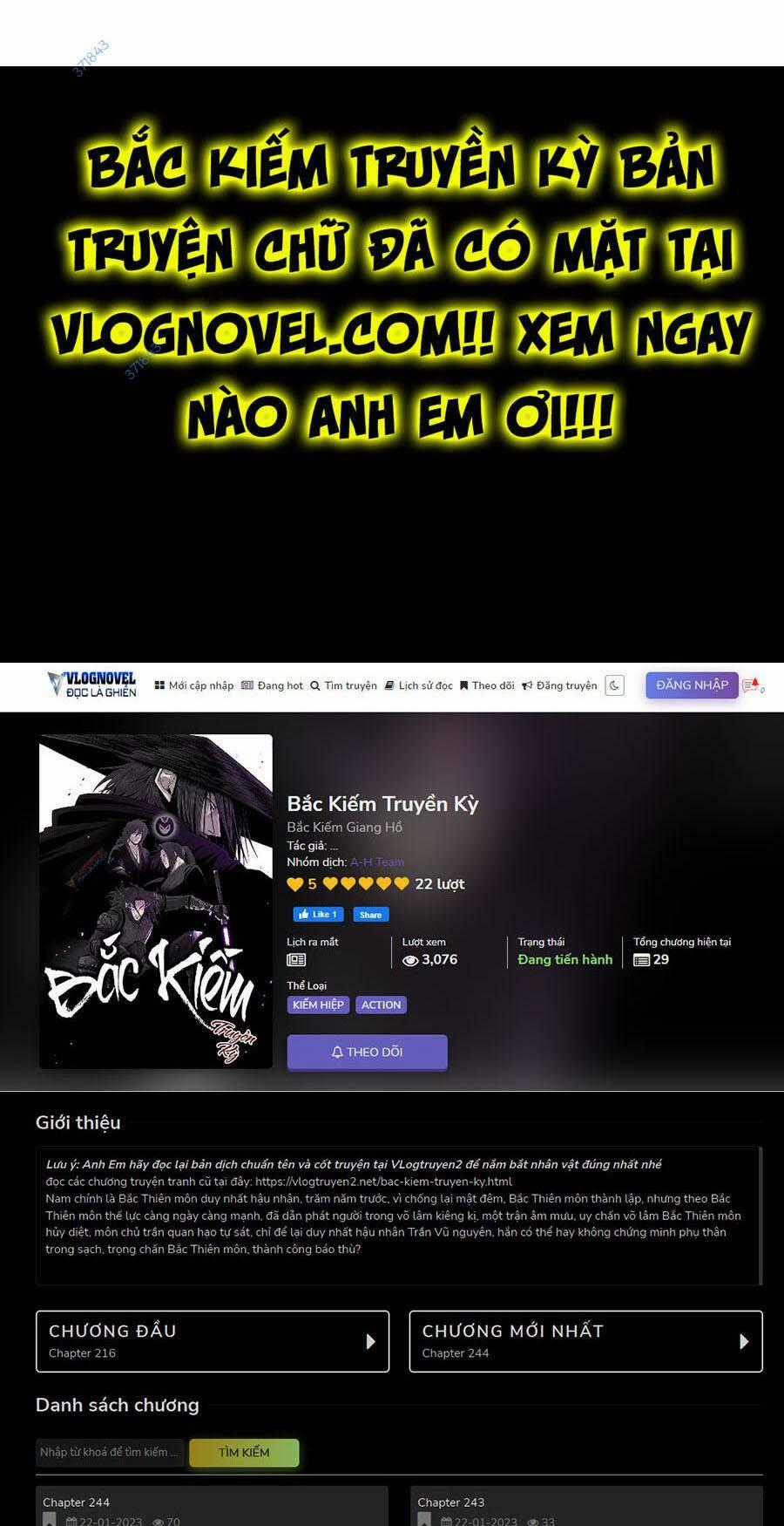 Bắc Kiếm Giang Hồ Chapter 169 trang 0